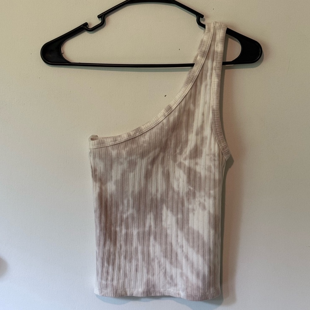 American Eagle Outfitters One Shoulder Tank Top Tie Dye Small